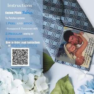 Personalised  Dad tie patch, Tie patch Father of the Bride ,Father of the Groom, Thank You Dad  Wedding Label