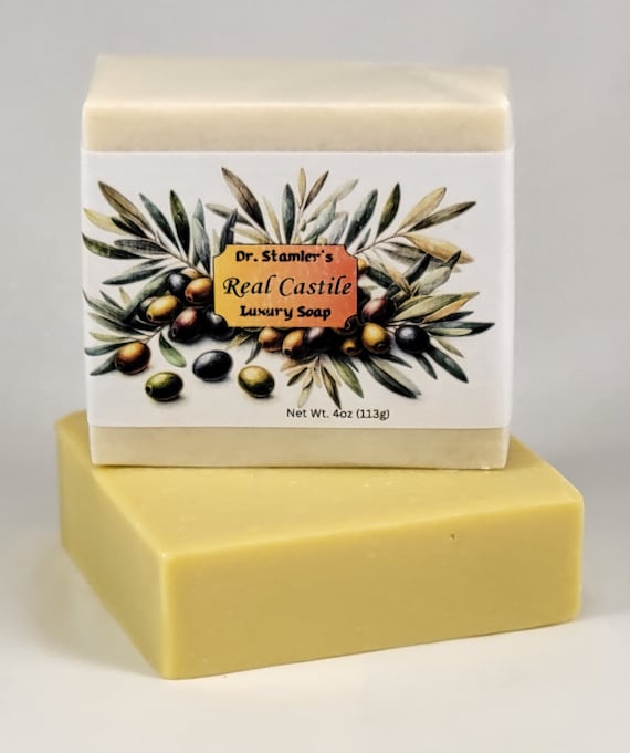 Real Castile Olive Oil Soap for Sensitive Skin-100% Organic Extra Virgin Olive Oil