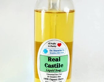 Liquid Real Castile Organic Olive Oil Soap-8 fl oz