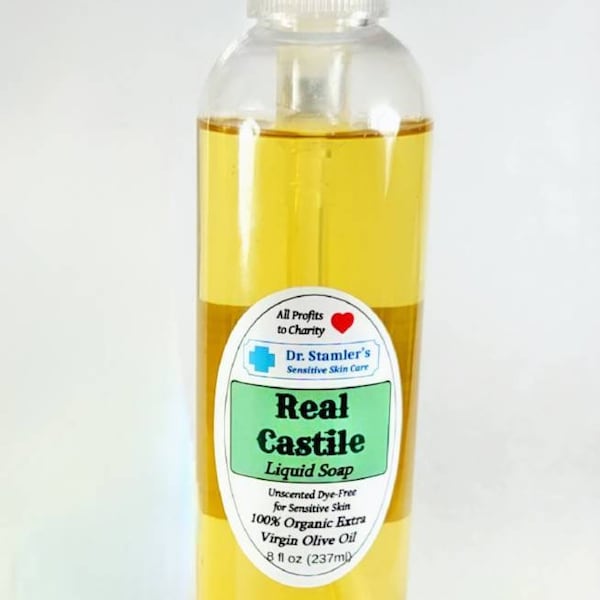 Liquid Real Castile Organic Olive Oil Soap-8 fl oz