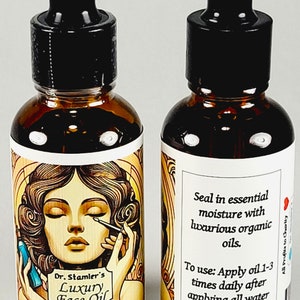 Face Oil for Sensitive Skin--Unscented Organic