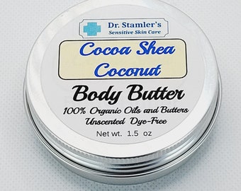 Cocoa Shea Coconut Body Butter all Organic for Sensitive Skin