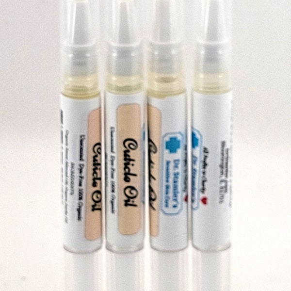 Organic Cuticle Oil Pen with Organic Sweet Almond and Organic Jojoba Oils