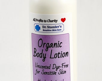 Organic Moisturizing Body Lotion with Shea and Cocoa Butters and Avocado Oil 8 fl oz