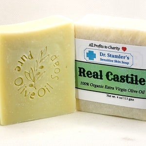 Real Castile Olive Oil Soap for Sensitive Skin-100% Organic Extra Virgin Olive Oil image 4