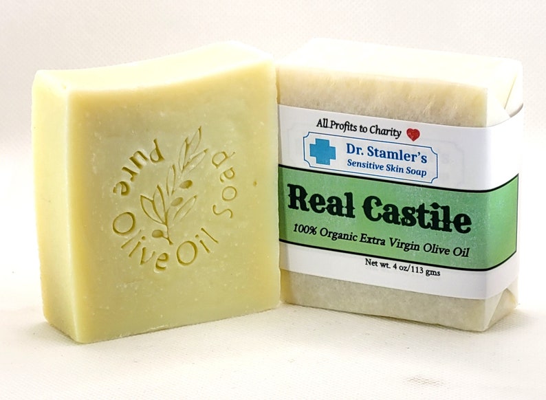 Real Castile Olive Oil Soap for Sensitive Skin-100% Organic Extra Virgin Olive Oil image 4