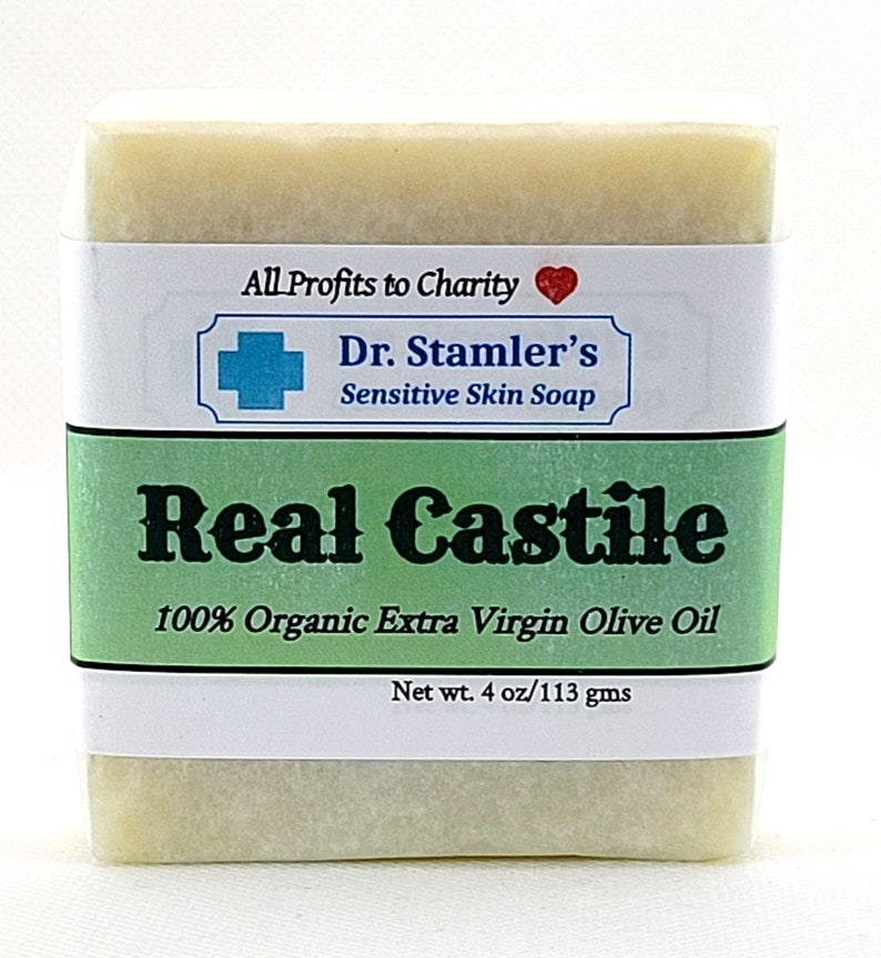 Real Castile Olive Oil Soap for Sensitive Skin-100% Organic Extra Virgin Olive Oil image 3