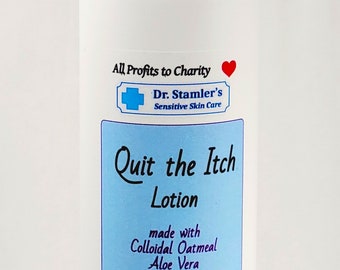 Quit the Itch Lotion-Colloidal Oatmeal-Organic Ingredients-Aloe, Oatmeal, Shea Butter, Avocado and Coconut Oils