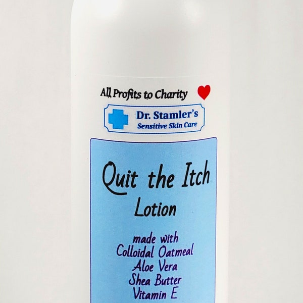Quit the Itch Lotion-Colloidal Oatmeal-Organic Ingredients-Aloe, Oatmeal, Shea Butter, Avocado and Coconut Oils