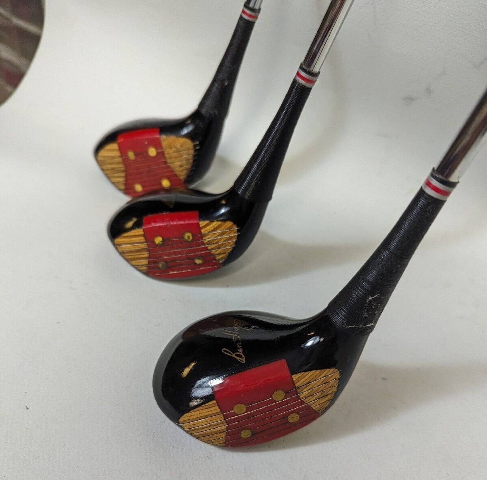 Vintage Ben Hogan Golf Clubs Speed Slot Wood Set 1 3 4 Apex 3 Red  display picture 1