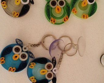 Buy Keychain Quilling Butterfly Owl Flower Online in India