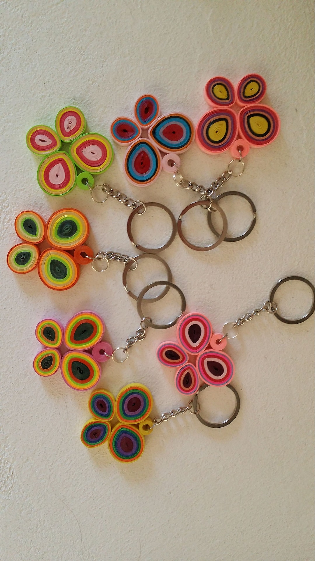 Keychain Quilling Butterfly Owl Flower Canada