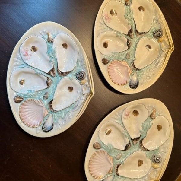 United Porcelain Antique Oyster Plates