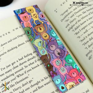 Party Bears Inspired Bookmark. Illustration, Planner, Journal, Adventure Time, Cartoon, Party Pat, Finn, Jake, Marceline, Bubblegum