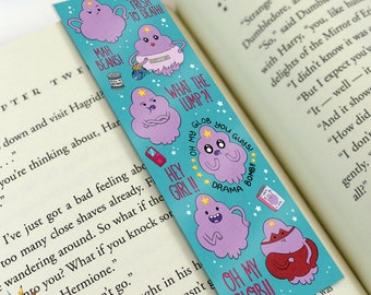 Lumpy Space Princess Inspired Bookmark. Illustration, Planner, Journal, Adventure Time, Cartoon, LSP, Duchess Gummybuns, Candy Kingdom