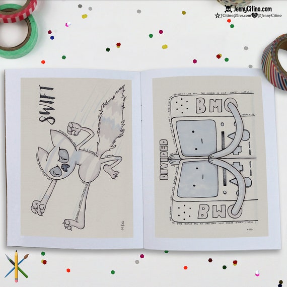 Adventure Time Art Zine. Original Illustrations Sketchbook Finn