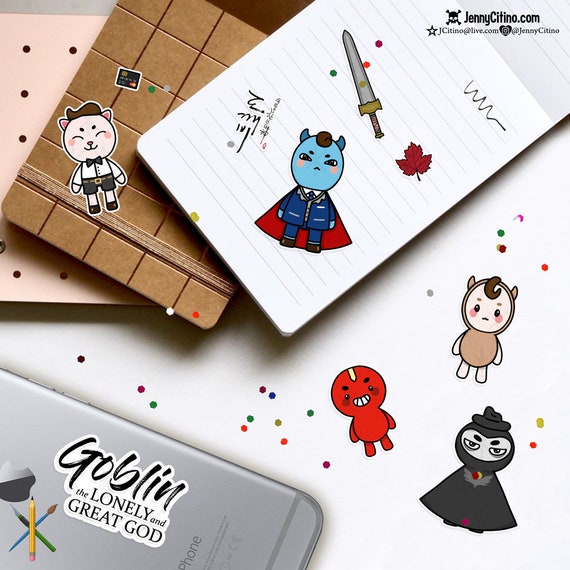 MINI SET Goblin the Lonely and Great God Inspired Sticker Sheet