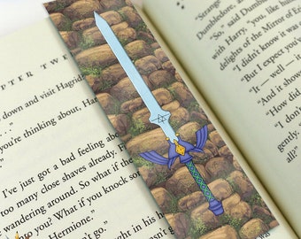 Legend of Zelda Master Sword Breath of the Wild Tears of the Kingdom Bookmark. Illustration, Journal, LOZ, BOTW, TOTK, Link