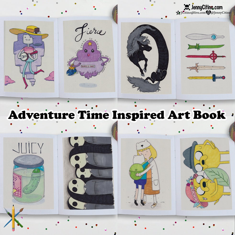 Adventure Time Art Zine. Original Illustrations Sketchbook Finn