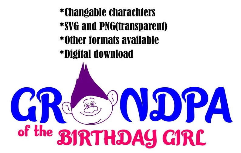 Download Trolls Birthday party SVG Trolls 2 svg Trolls Party cut | Etsy