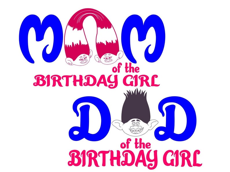 Download Trolls Birthday party SVG Trolls 2 svg Trolls Party cut | Etsy