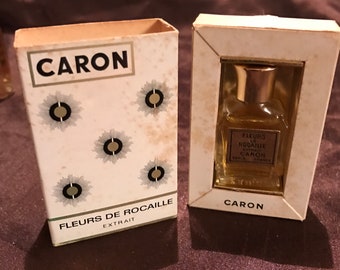 Extrait De Parfum Caron Fleurs De Rocaille - 30 Ml - Vintage - Flacon Neuf Sous Emballage