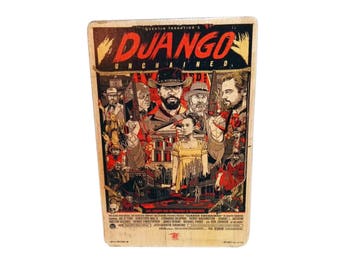 Tarantino print - Django Unchained - Kill Bill - Pulp Fiction - gift - art