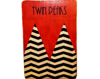 Twin Peaks Holzdruck: Black Lodge Handgemachte Kunst
