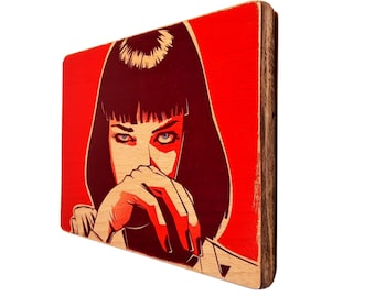 Pulp Fiction print - Tarantino - Uma Thurman - Django Unchained - Kill Bill - poster - gift
