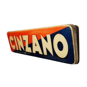 Cinzano - pubblicità vintage - regalo. per. uomini. donne - poster - deco - arte da parete - fatto a mano - stampa su legno artigianale - arte da parete - legno