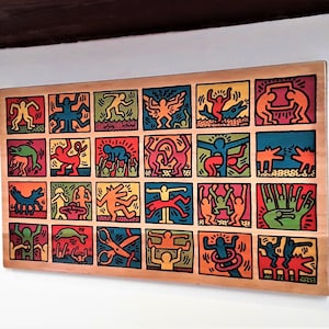 Een afdruk van Keith Haring - gay - graffiti - regalo para cumpleaños - navigatie - arte gay - LGBT-kartel