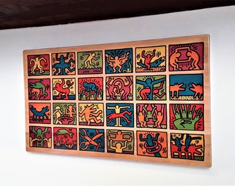 Impresión de Keith Haring - gay - graffiti - regalo para cumpleaños - navidad - arte gay - LGBT- cartel