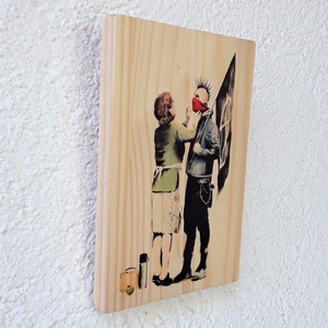 Street Art print - Banksy - graffiti - art - gift - for - men - women - friend - birthday - stencil - print