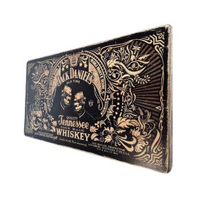 Jack Daniels print- decor - photo - gift. for. men. women. friend. birthday. christmas - vintage - print - art - Unique upcycle artwork