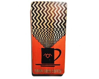 Twin Peaks print - coffee - mug - art - Great Northern - Damn good coffee - David Lynch