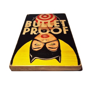 Catwoman print - bullet proof - gift - comic art - print - poster - wall art