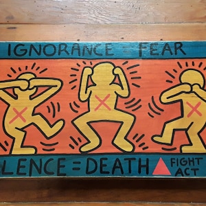 Keith Haring impresión - gay - graffiti - regalo para el cumpleaños - cartel lgbt - arte gay - cartel LGBT-
