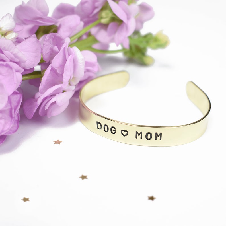 Gift for dog lover Engraved personalized bracelet.