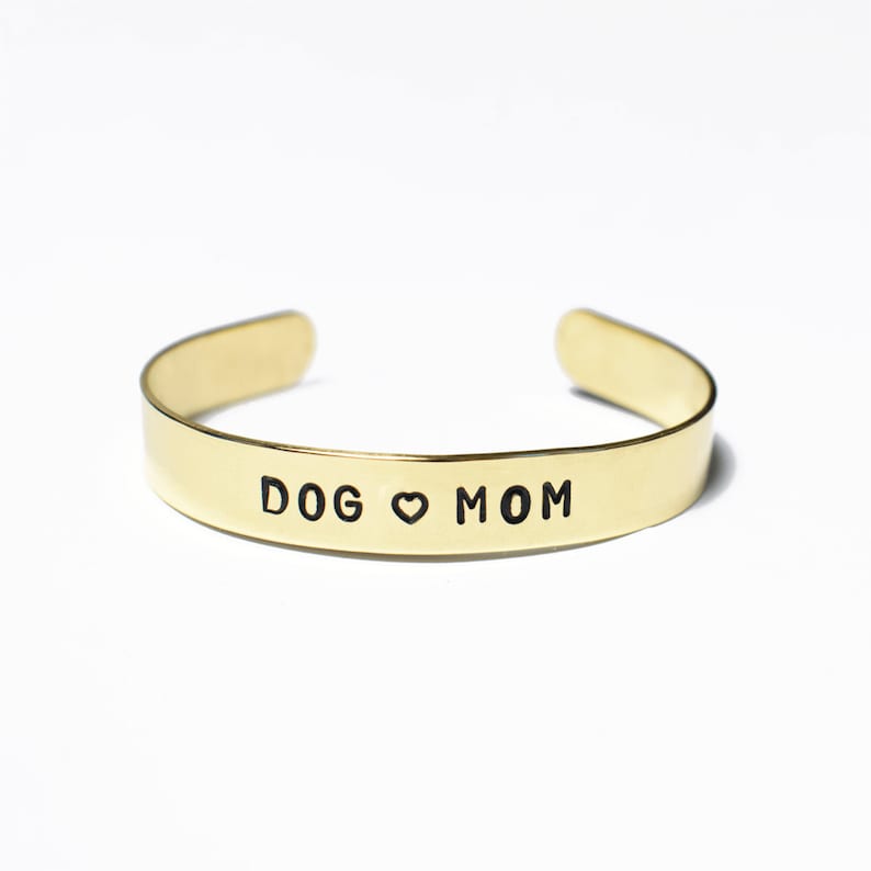 Gift for dog lover Engraved personalized bracelet.