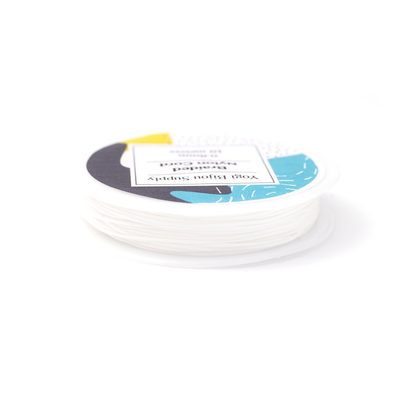 0.8mm White Braided 10 Meters Nylon Cord Jewelry Cord