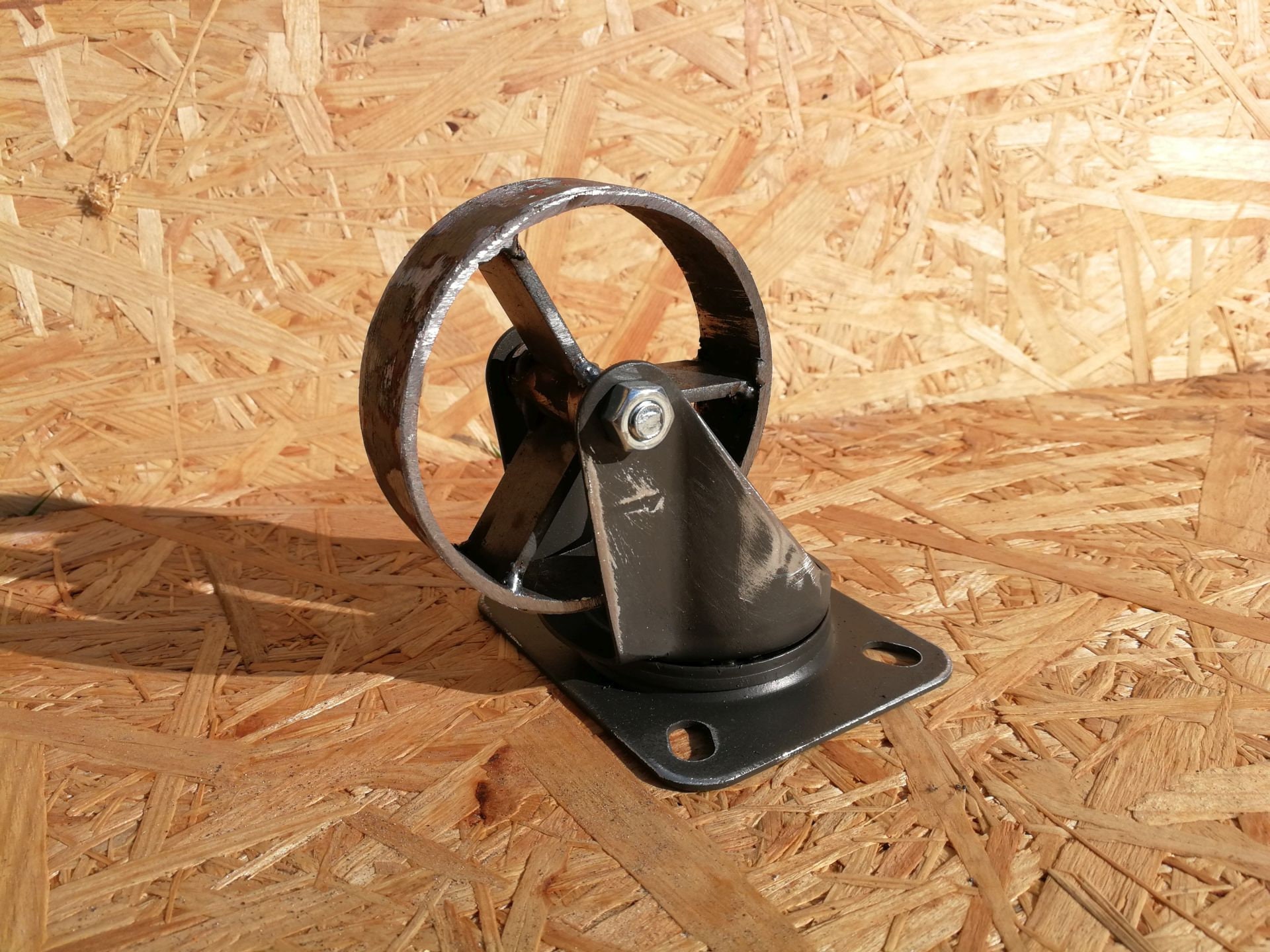 Industrial Metal Swivel Casters – 7.6 Cm Graphite Wheels – Set Of 4 For Furniture