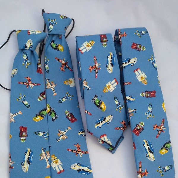 Boys and older boys patterned made to order ties