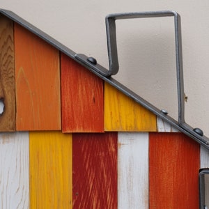 Our Happy House - Recycled Cedar Shingle - Wall Art