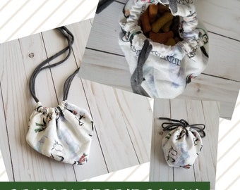 Treat Pouch - Reusable Bag - Portable Treat Pouch - Treats - On the Go Bags - Pet Accessories - Dog Lover - Eco Friendly - Cat Lover - Bags