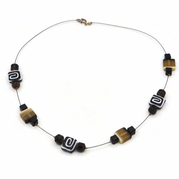 Nylon thread necklace clearance