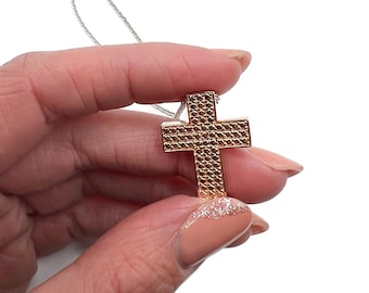 925 Italian Designer Cross Crucifix Necklace