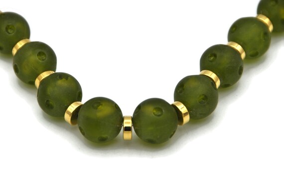 Yves Saint Laurent Green Lucite Necklace, 1970's,… - image 9