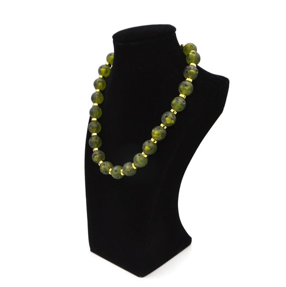 Yves Saint Laurent Green Lucite Necklace, 1970's,… - image 6