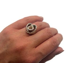 Brutalist Silver Ring