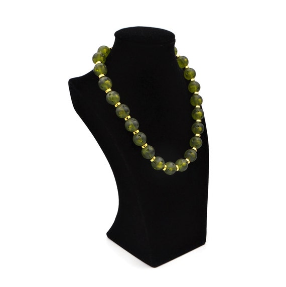 Yves Saint Laurent Green Lucite Necklace, 1970's,… - image 7